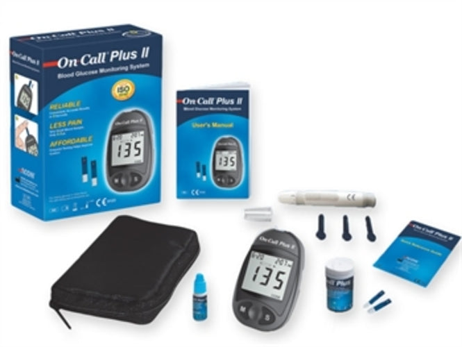 KIT COMPLETO GLUCOMETRO ON CALL PLUS II mmo/L