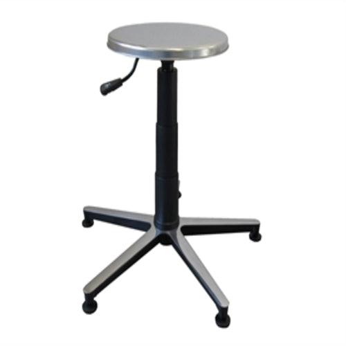 SGABELLO - sedile inox, base in alluminio con piedini