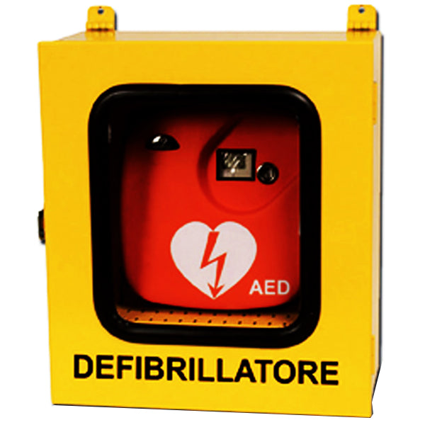 ARMADIETTO PER DEFIBRILLATORI CON ALLARME - uso interno/esterno