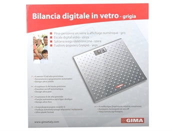 BILANCIA DIGITALE IN VETRO - grigia