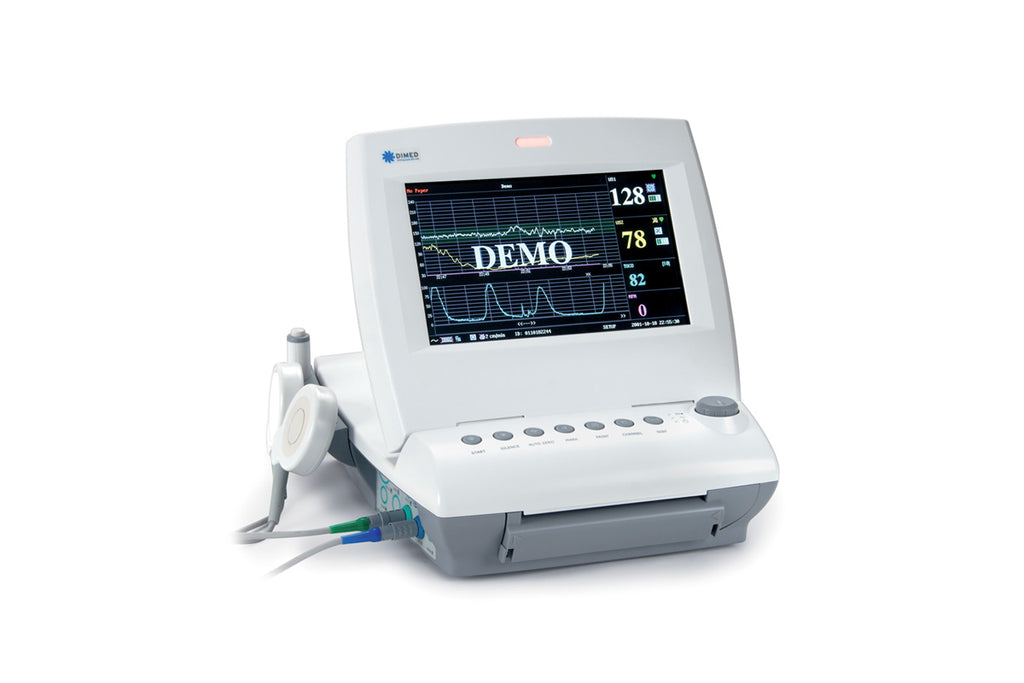 Monitor fetale gemellare/toco a colori con stampante F6 e sonde impermeabili