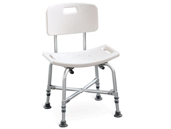 SEDIA DA BAGNO RINFORZATA con schienale - portata 150 kg