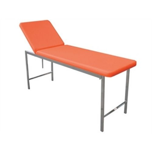 LETTINO MEDICO CLASSICO DA VISITA - cromato - albicocca - 180x57xh 73 cm