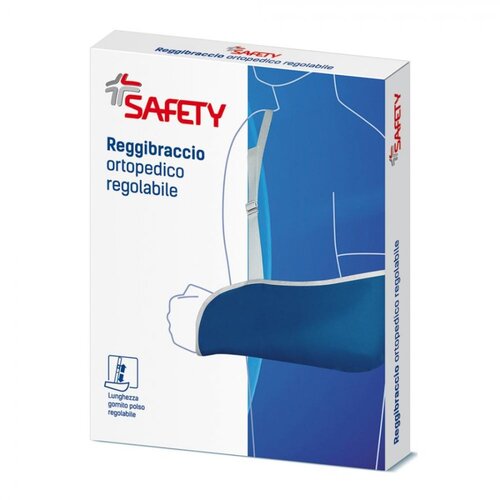 Safety Reggibraccio Ortopedico Regolabile Medio 26-35 cm colore Blu