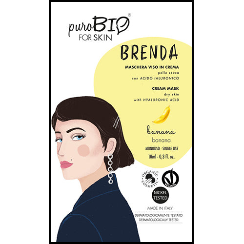 Maschera Viso Brenda Banana PuroBIO For Skin