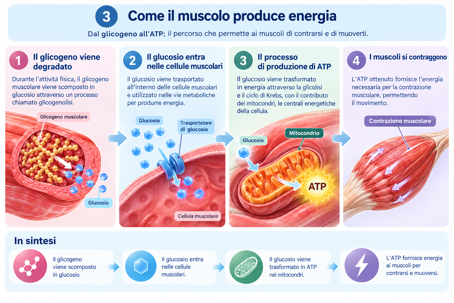 Come il muscolo produce energia